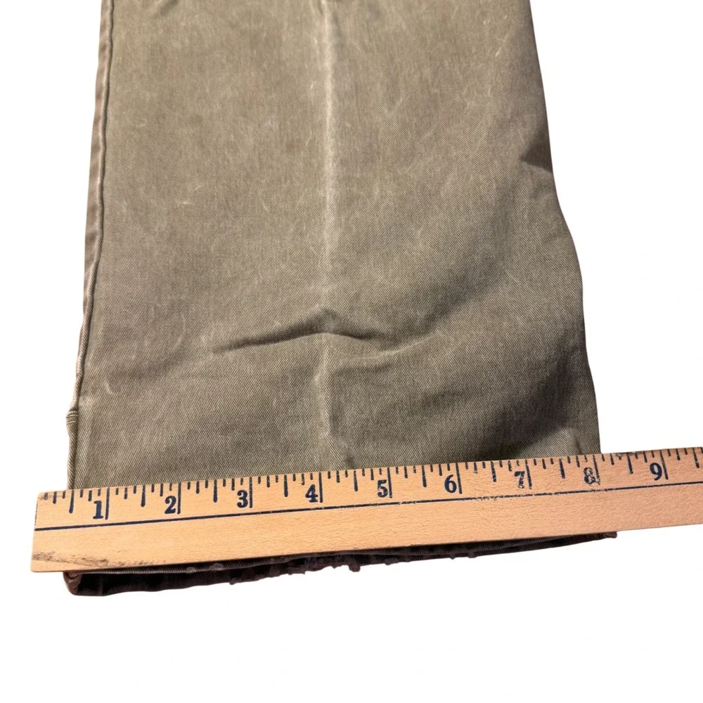 Kuhl Rydr Pants Mens 38x32 Khaki Brown Cotton Canvas Workwear Articulated Knee